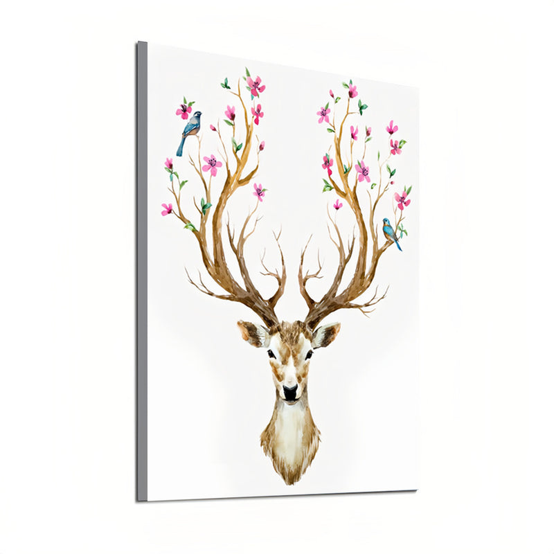 Antlers Full of Flowers Special Shaped Drills Diamond Painting