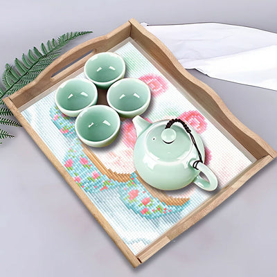 Yummy Cupcakes Wooden Serving Tray Diamond Painting