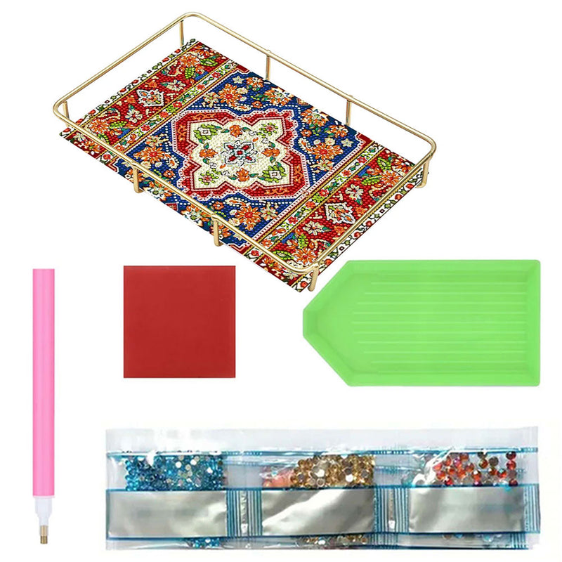 Special Shaped Retro Mandala Acrylic + Alloy Bathroom Tray Diamond Painting