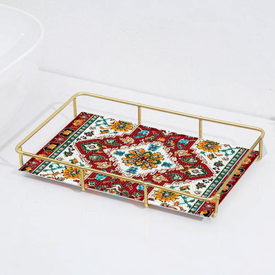 Special Shaped Mandala Pattern Acrylic + Alloy Bathroom Tray Diamond Painting