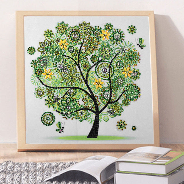 Special Shaped Drills Tree Diamond Painting