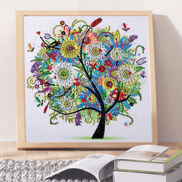 Special Shaped Drills Tree Diamond Painting