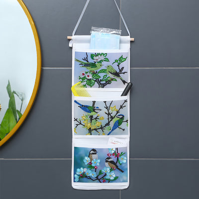 Cute Bird Home Organizer Hanging Storage Bag Diamond Painting Kits