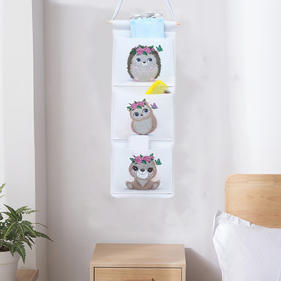 Cute Animal Babies Home Organizer Hanging Storage Bag Diamond Painting Kits