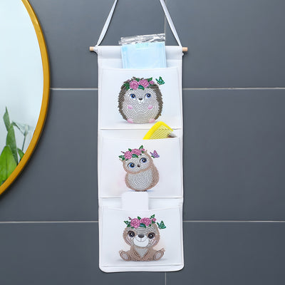 Cute Animal Babies Home Organizer Hanging Storage Bag Diamond Painting Kits