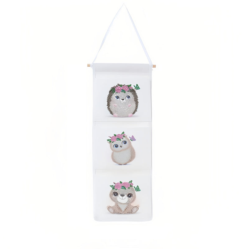 Cute Animal Babies Home Organizer Hanging Storage Bag Diamond Painting Kits