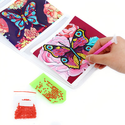 Butterfly and Flower Home Organizer Hanging Storage Bag Diamond Painting Kits