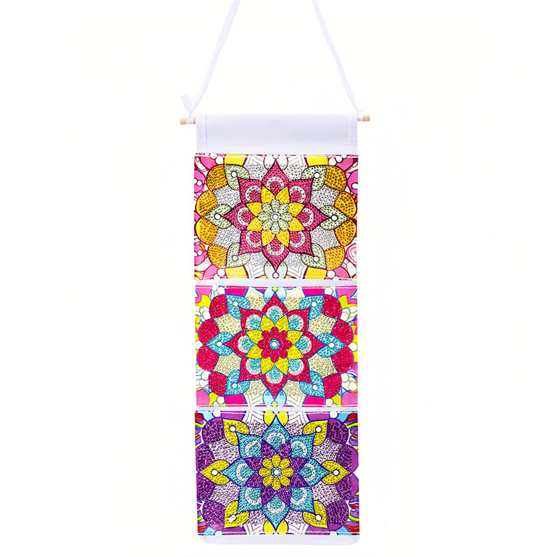 Lotus Mandala Home Organizer Hanging Storage Bag Diamond Painting Kits