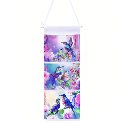 Cute Bird Couple Home Organizer Hanging Storage Bag Diamond Painting Kits