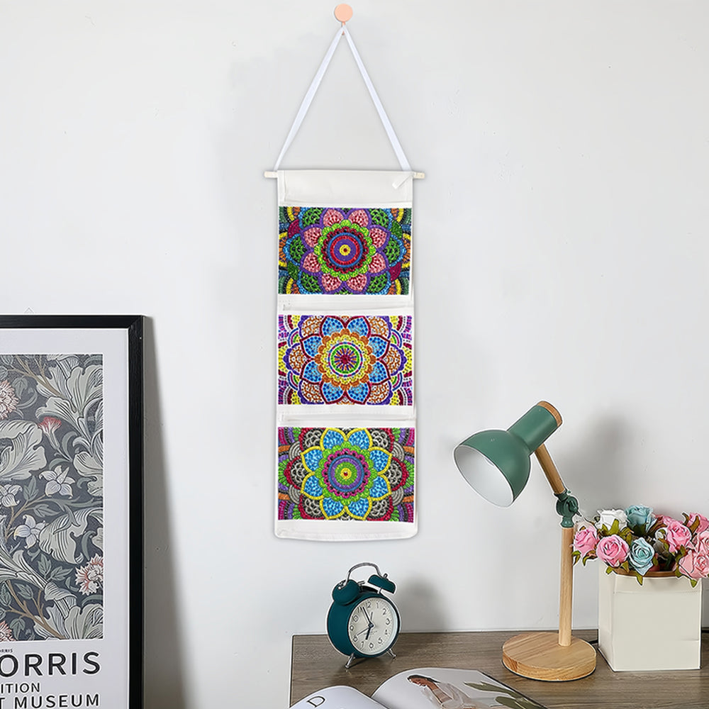Beautiful Mandala Home Organizer Hanging Storage Bag Diamond Painting Kits