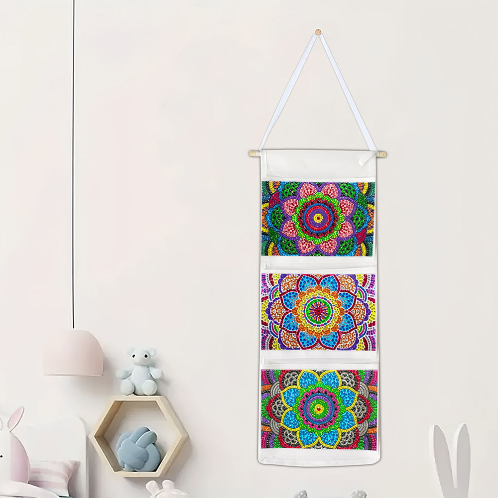 Beautiful Mandala Home Organizer Hanging Storage Bag Diamond Painting Kits