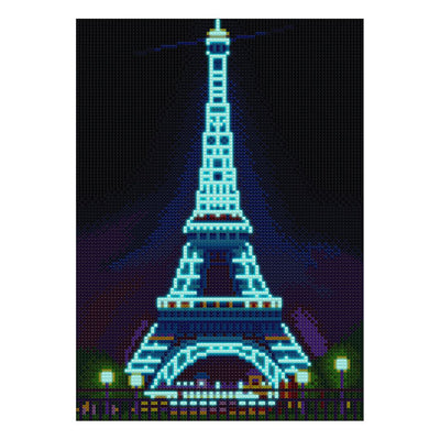 Eiffel Tower Luminous Crystal Rhinestone Diamond Painting