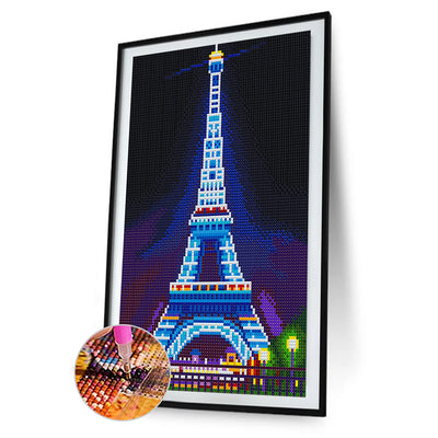 Eiffel Tower Luminous Crystal Rhinestone Diamond Painting