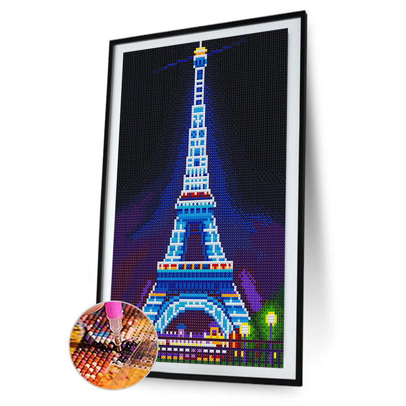 Eiffel Tower Luminous Crystal Rhinestone Diamond Painting