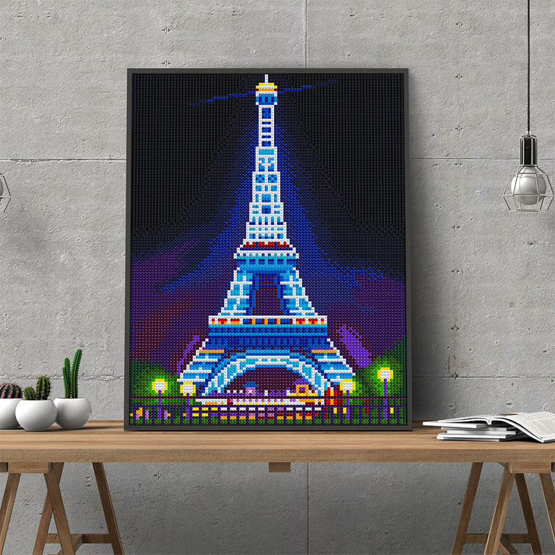 Eiffel Tower Luminous Crystal Rhinestone Diamond Painting