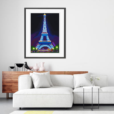 Eiffel Tower Luminous Crystal Rhinestone Diamond Painting