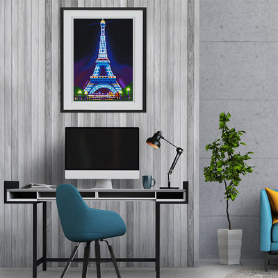 Eiffel Tower Luminous Crystal Rhinestone Diamond Painting