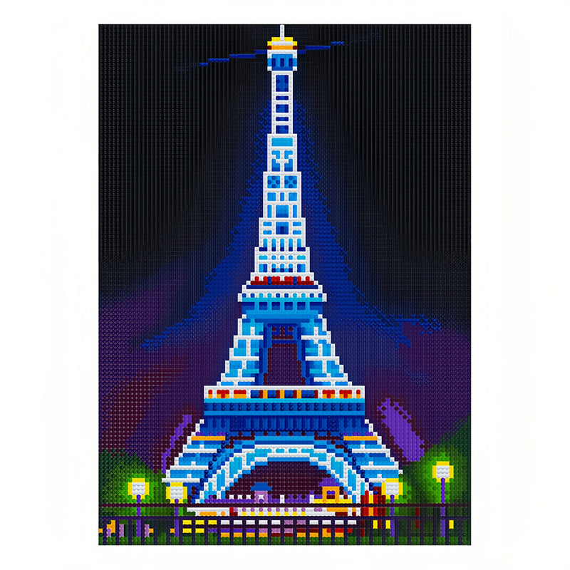 Eiffel Tower Luminous Crystal Rhinestone Diamond Painting