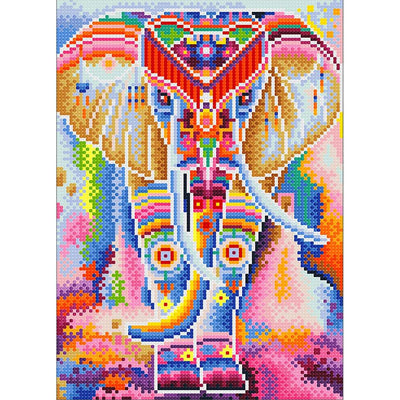 Colorful Elephant Luminous Crystal Rhinestone Diamond Painting