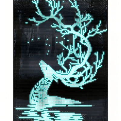 Elf Deer in the Forest Luminous Crystal Rhinestone Diamond Painting