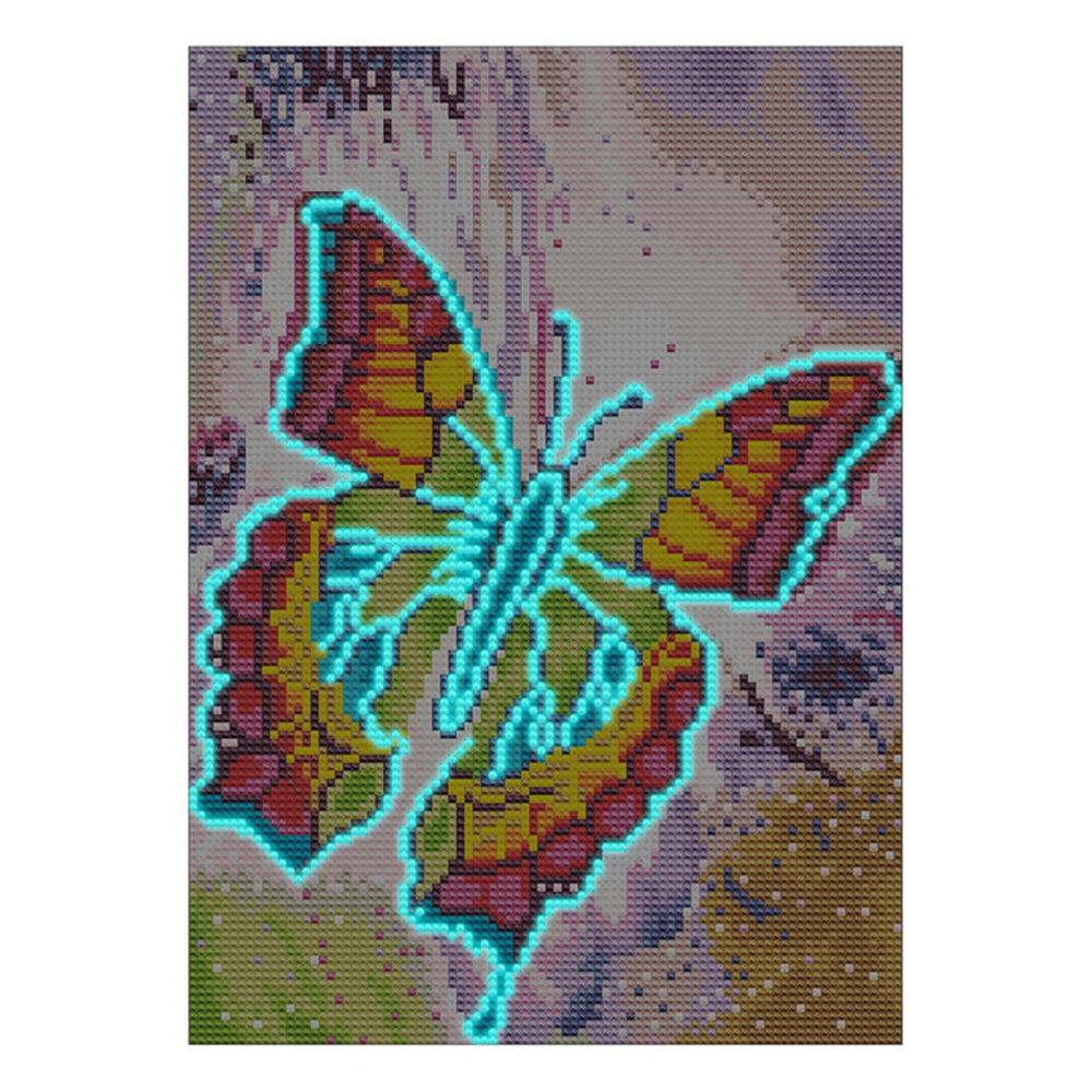 Beautiful Butterfly Luminous Crystal Rhinestone Diamond Painting