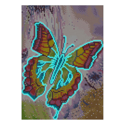 Beautiflu Butterfly Luminous Crystal Rhinestone Diamond Painting