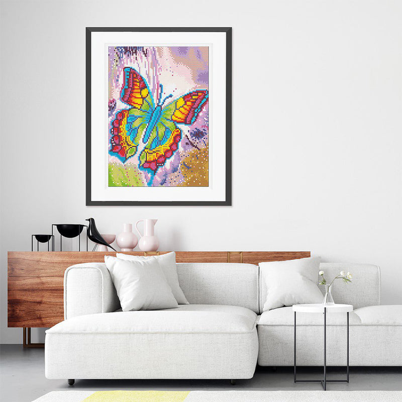 Beautiflu Butterfly Luminous Crystal Rhinestone Diamond Painting