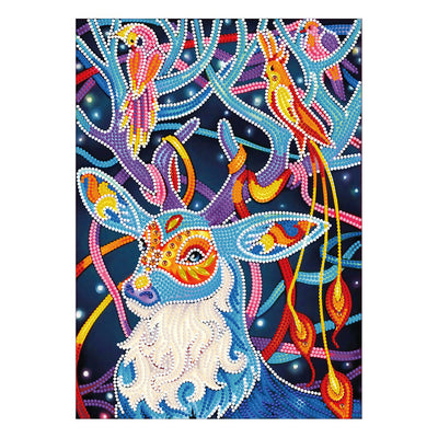 Elf Deer and Birds Luminous Special Shaped Diamond Painting