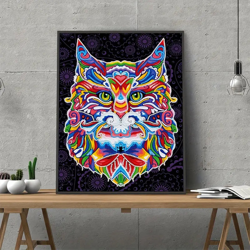 Colorful Owl Luminous Crystal Rhinestone Diamond Painting