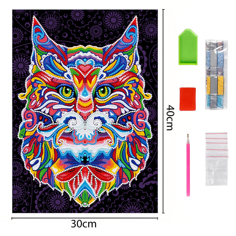 Colorful Owl Luminous Crystal Rhinestone Diamond Painting