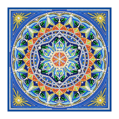 Square Mandala Colored Luminous Special Shaped Diamond Painting