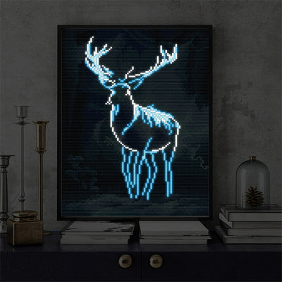 Deer at Night Luminous Crystal Rhinestone Diamond Painting