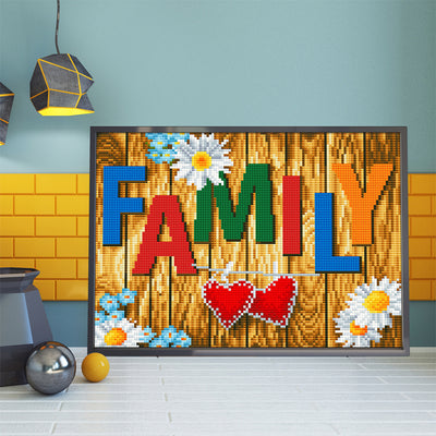 FAMILY Colored Luminous Crystal Rhinestone Diamond Painting