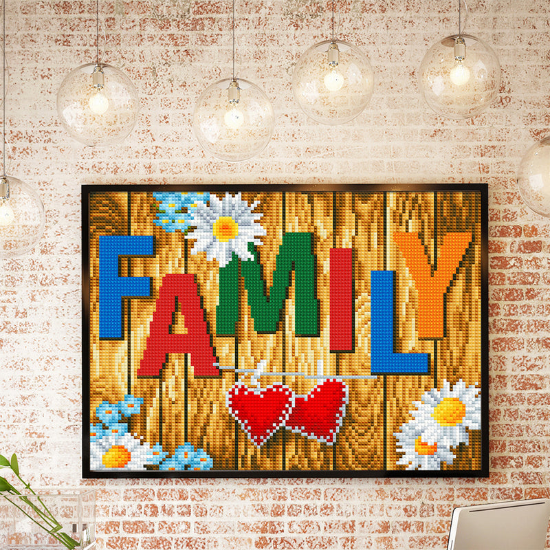 FAMILY Colored Luminous Crystal Rhinestone Diamond Painting