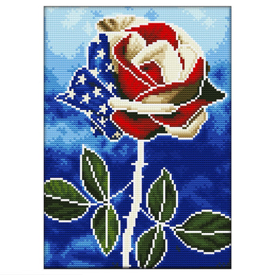 American Rose Luminous Crystal Rhinestone Diamond Painting