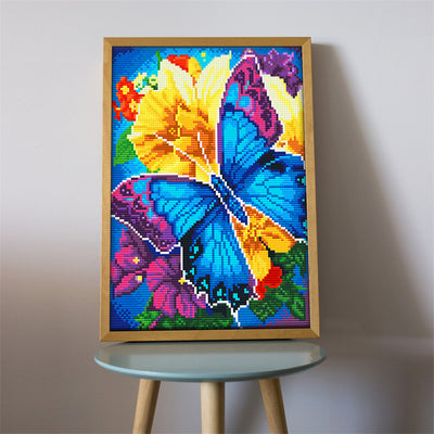 Butterfly and Flower Luminous Crystal Rhinestone Diamond Painting