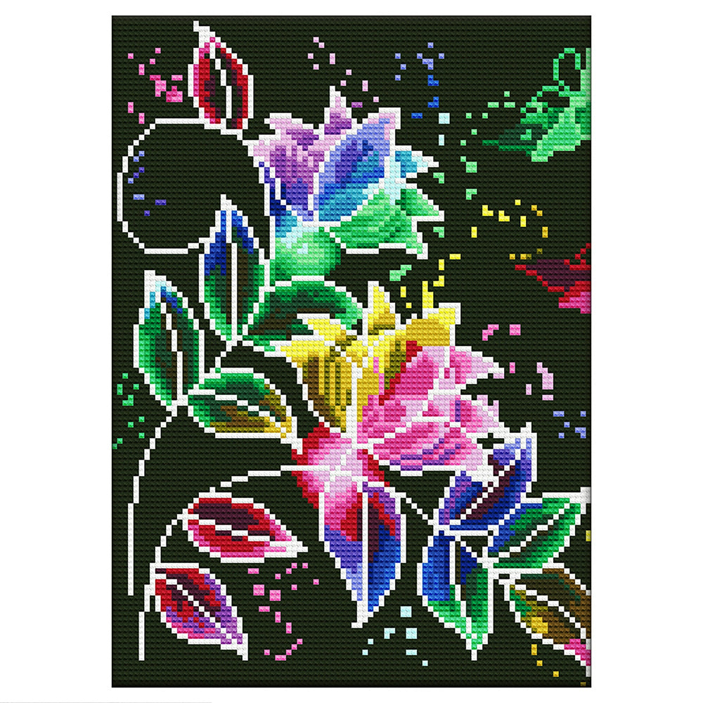 Colorful Leaves Luminous Crystal Rhinestone Diamond Painting