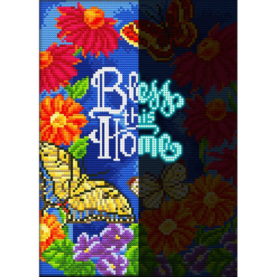 Bless This Home Luminous Crystal Rhinestone Diamond Painting