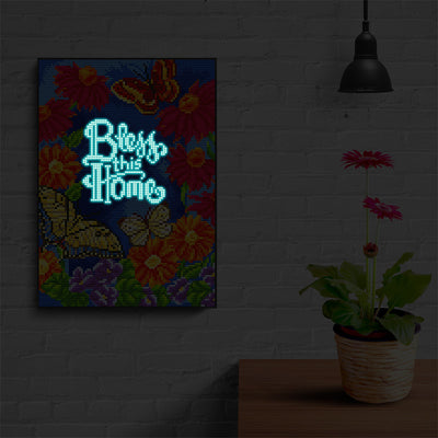 Bless This Home Luminous Crystal Rhinestone Diamond Painting