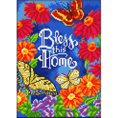 Bless This Home Luminous Crystal Rhinestone Diamond Painting