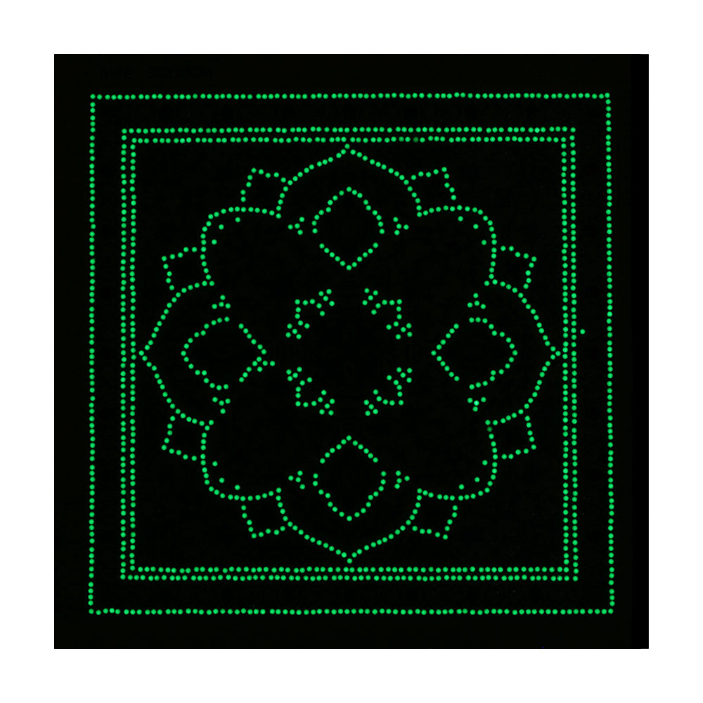 Blue Mandala Luminous Special Shaped Diamond Painting