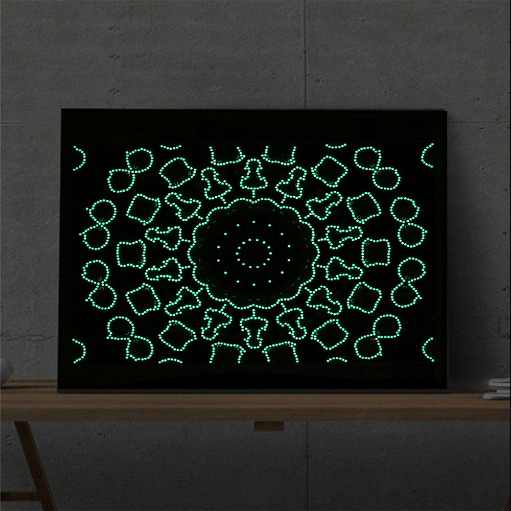 Purple Mandala Luminous Special Shaped Diamond Painting