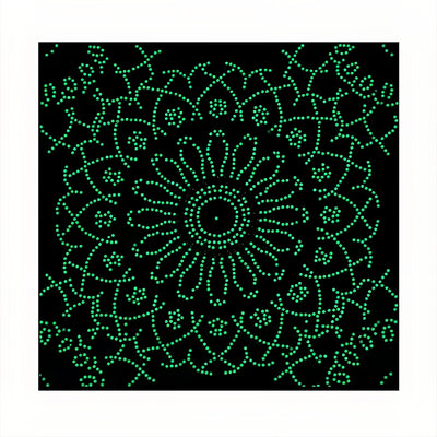 Daisy Mandala Luminous Special Shaped Diamond Painting