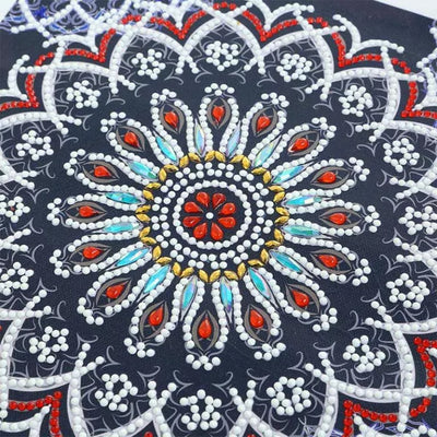 Daisy Mandala Luminous Special Shaped Diamond Painting