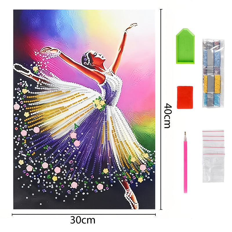 Beautiful Female Dancer Luminous Crystal Rhinestone Diamond Painting