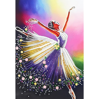 Beautiful Female Dancer Luminous Crystal Rhinestone Diamond Painting