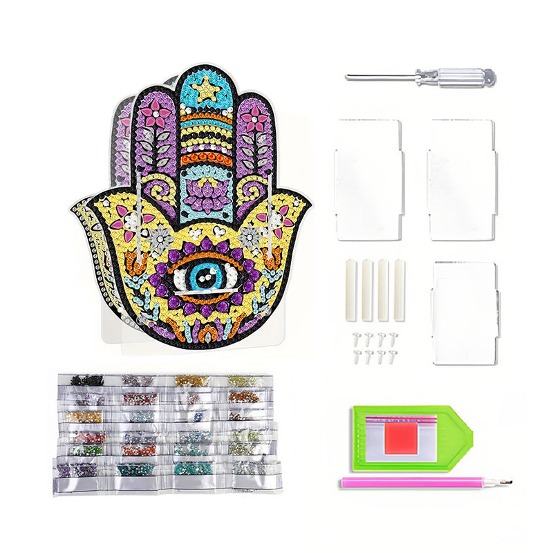 Hamsa Hand Diamond Painting Pen Holder