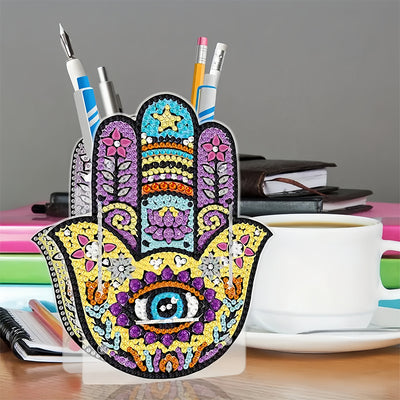 Hamsa Hand Diamond Painting Pen Holder