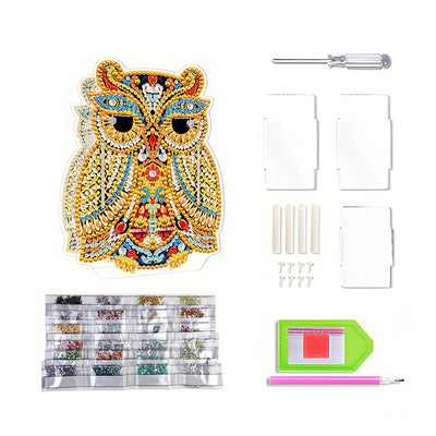 Golden Owl Diamond Painting Pen Holder