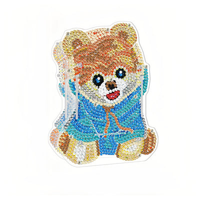 Cute Bear Diamond Painting Pen Holder